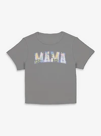 Disney Princesses Mama Patchwork Fill Collegiate Women Baby T-Shirt
