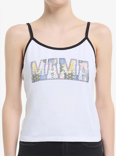 Disney Princesses Mama Patchwork Fill Collegiate Womens Cami