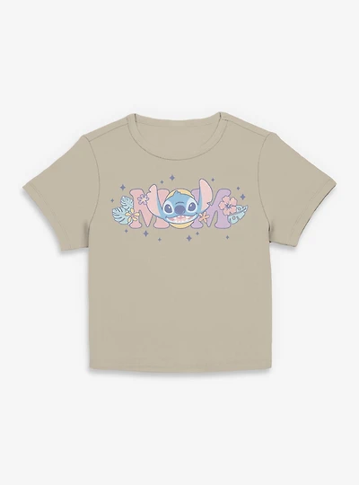 Disney Lilo & Stitch Mom Flowers Women Baby T-Shirt