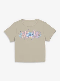Disney Lilo & Stitch Mom Flowers Women Baby T-Shirt