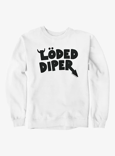 Diary Of A Wimpy Kid Loded Diper Band Logo Sweatshirt