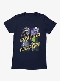 Star Wars May The 4th Be With You Diagonal Banner Womens T-Shirt