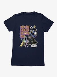 Star Wars May The 4th Be With You Character Highlights Womens T-Shirt