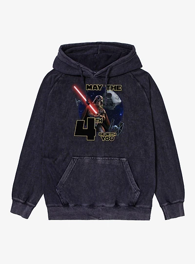 Star Wars May The 4th Be With You Darth Vader For Mineral Wash Hoodie