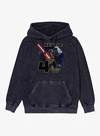 Star Wars May The 4th Be With You Darth Vader For Mineral Wash Hoodie
