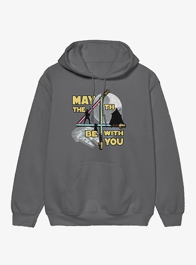 Star Wars May The 4th Be With You Lightsaber 4 Silhouettes Hoodie