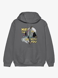 Star Wars May The 4th Be With You Lightsaber 4 Silhouettes Hoodie