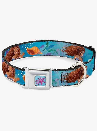 Disney The Little Mermaid Live Action Ariel Under Sea Poses Seatbelt Buckle Dog Collar