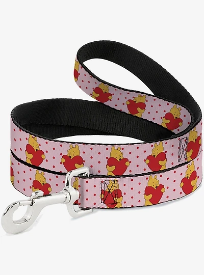 Disney Winnie The Pooh Hugging Heart Valentines Day Pose Dog Leash