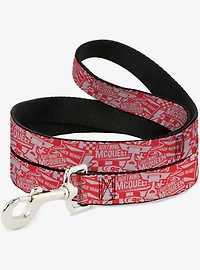 Disney Pixar Cars 3 Lightning McQueen Icons Collage Dog Leash