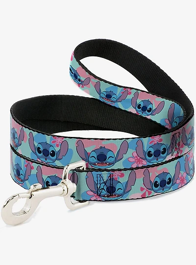 Disney Lilo & Stitch Expressions and Flowers Dog Leash