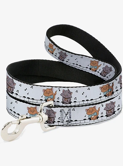 Disney Aristocats Toulouse and Berlioz Piano Pose Musical Notes Dog Leash