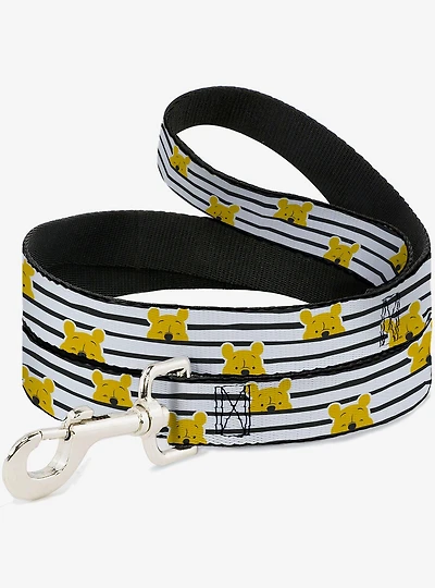 Disney Winnie The Pooh Peeking Poses Stripe Dog Leash