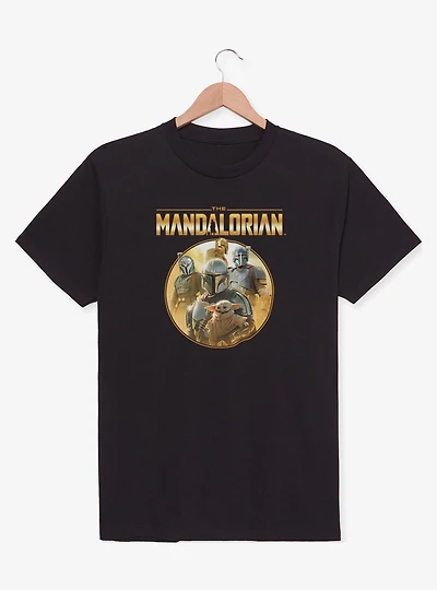Star Wars The Mandalorian Characters Golden Icon T-Shirt