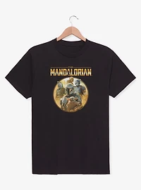 Star Wars The Mandalorian Characters Golden Icon T-Shirt