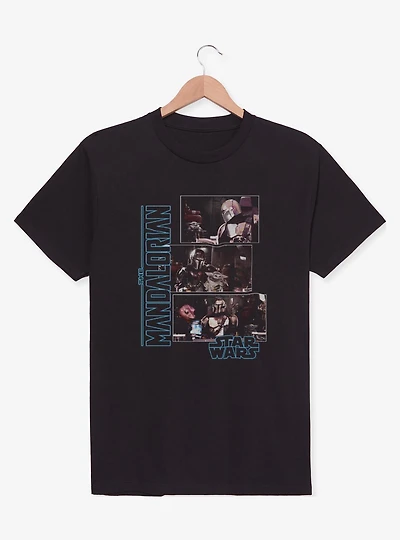 Star Wars The Mandalorian Scenes Panels T-Shirt