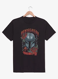 Star Wars The Mandalorian Tattoo Style Print T-Shirt