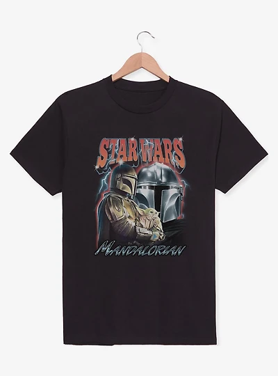 Star Wars The Mandalorian Lightning Collage T-Shirt