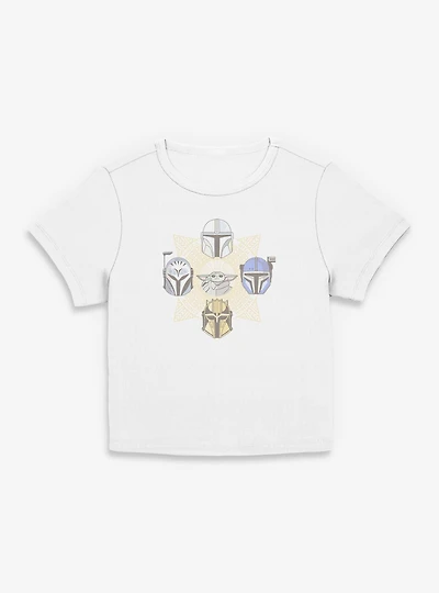 Star Wars The Mandalorian Grogu And Hunters Emblem Women Baby T-Shirt