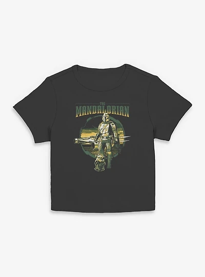 Star Wars The Mandalorian Grogu & Mando Together Again Women Baby T-Shirt