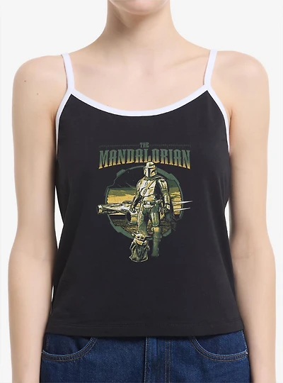 Star Wars The Mandalorian Grogu & Mando Together Again Womens Cami
