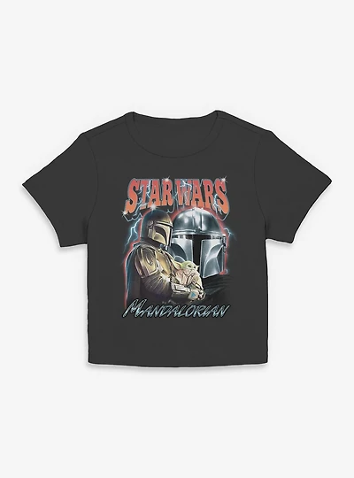 Star Wars The Mandalorian Lightning Collage Women Baby T-Shirt