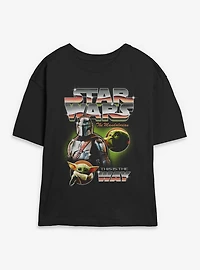 Star Wars The Mandalorian This Is Way Collage Womens Skimmer T-Shirt