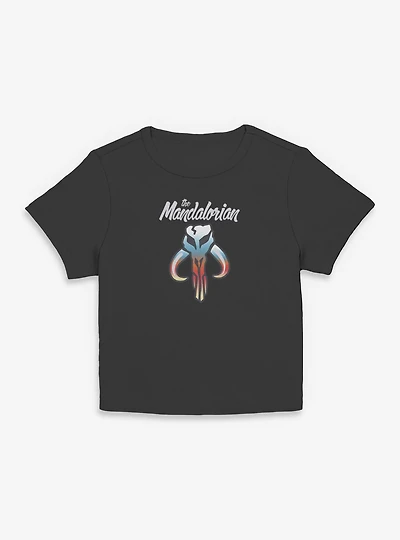 Star Wars The Mandalorian Skull Symbol Women Baby T-Shirt