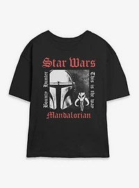 Star Wars The Mandalorian This Is Way Bounty Hunter Tradition Womens Skimmer T-Shirt