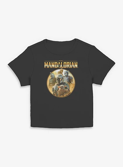 Star Wars The Mandalorian Characters Golden Icon Women Baby T-Shirt