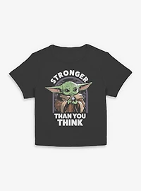 Star Wars The Mandalorian Grogu Stronger Than You Think Women Baby T-Shirt