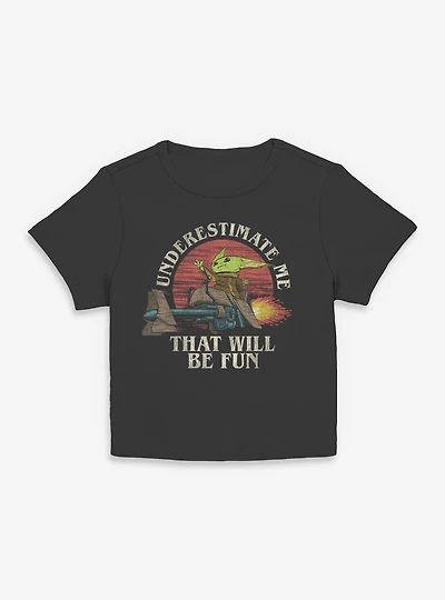 Star Wars The Mandalorian Grogu Underestimate Me That Will Be Fun Women Baby T-Shirt