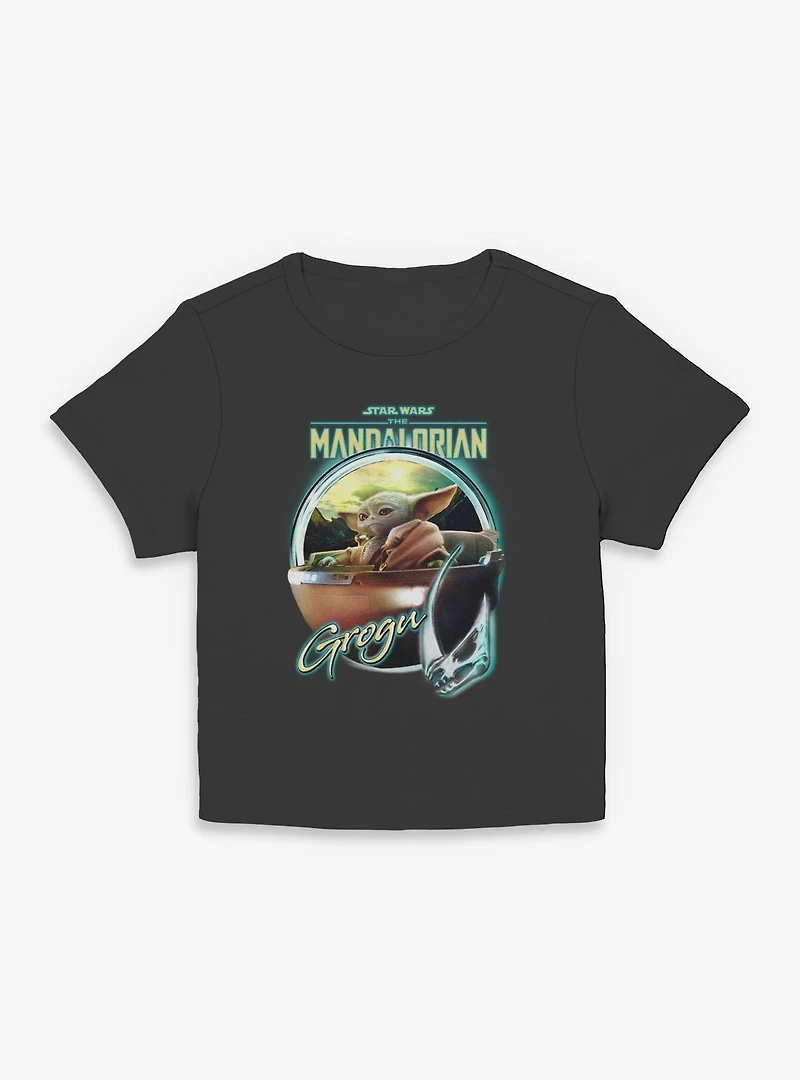 Star Wars The Mandalorian Grogu Chrome Women Baby T-Shirt