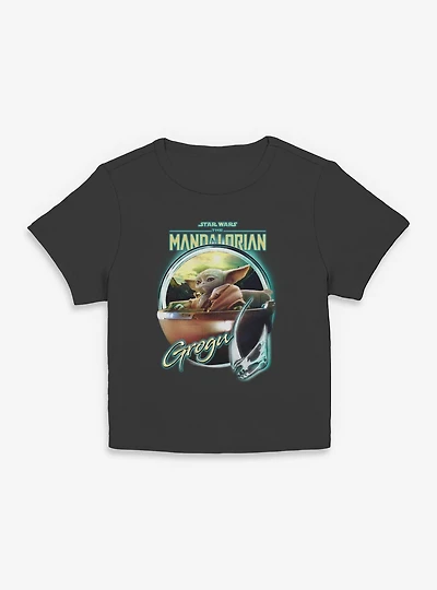 Star Wars The Mandalorian Grogu Chrome Women Baby T-Shirt