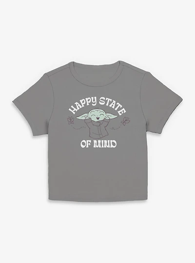 Star Wars The Mandalorian Happy State Of Mind Grogu Women Baby T-Shirt