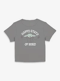 Star Wars The Mandalorian Happy State Of Mind Grogu Women Baby T-Shirt