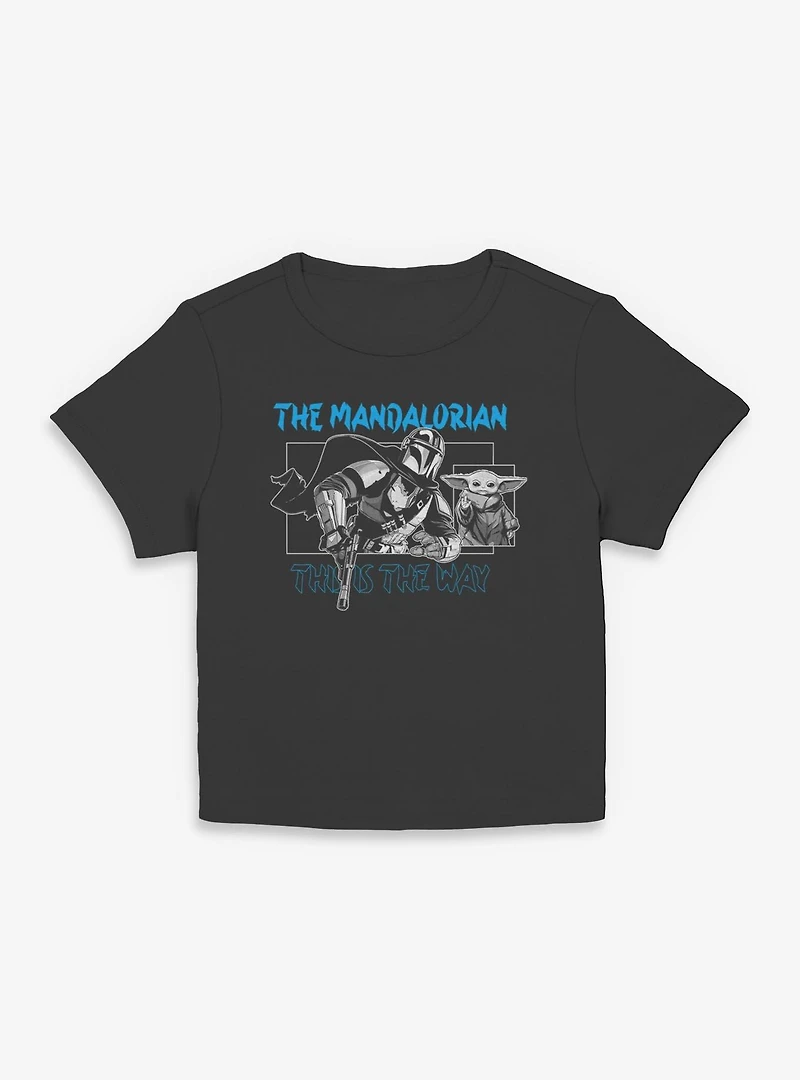 Star Wars The Mandalorian This Is Way Geometric Frame Women Baby T-Shirt