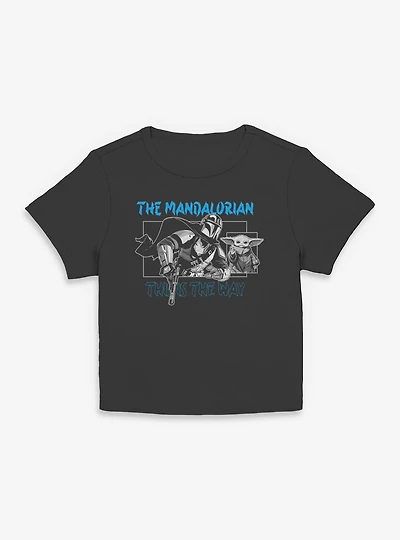 Star Wars The Mandalorian This Is Way Geometric Frame Women Baby T-Shirt