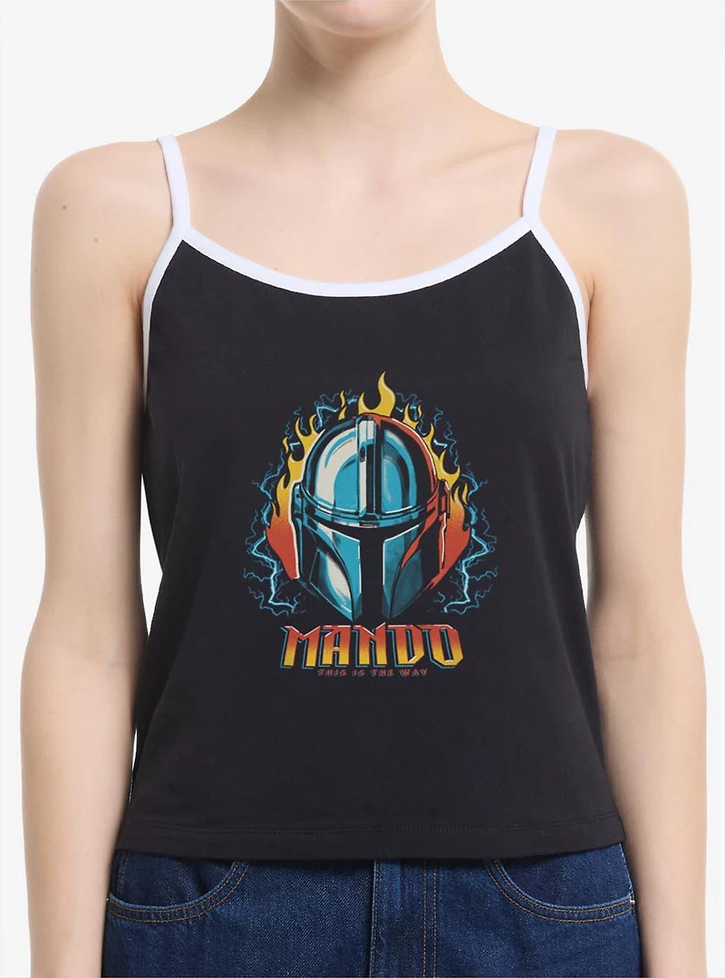 Star Wars The Mandalorian Flame Head Womens Cami