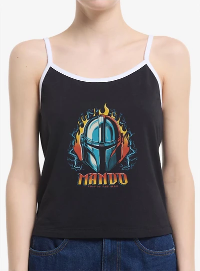 Star Wars The Mandalorian Flame Head Womens Cami