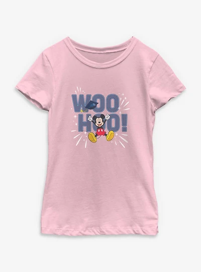 Disney Mickey Mouse Woo Hoo Grad Youth Girls T-Shirt