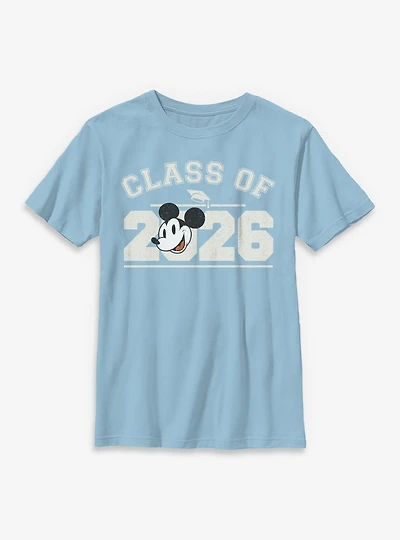 Disney Mickey Mouse Class Of 2026 Collegiate Youth T-Shirt