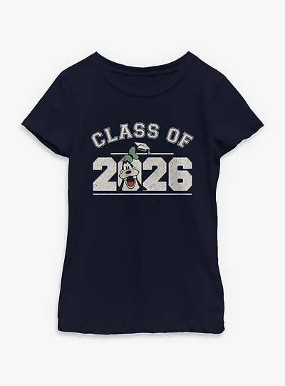 Disney Goofy Class Of 2026 Collegiate Youth Girls T-Shirt