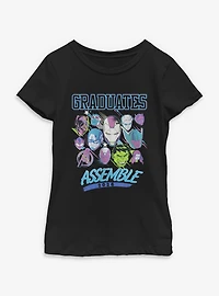 Marvel Avengers Graduates Assemble 2026 Youth Girls T-Shirt