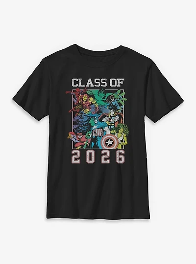 Marvel Class Of 2026 Group Youth T-Shirt