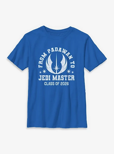Star Wars Padawan To Jedi Master Class Of 2026 Youth T-Shirt
