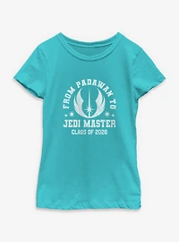 Star Wars Padawan To Jedi Master Class Of 2026 Youth Girls T-Shirt