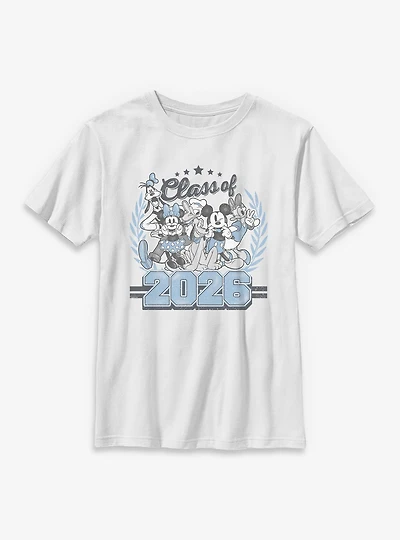 Disney Mickey Mouse & Friends Class Of 2026 Collegiate Youth T-Shirt