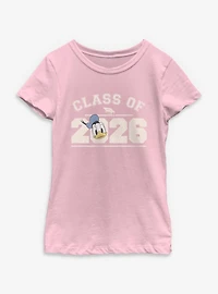 Disney Donald Duck Class Of 2026 Collegiate Youth Girls T-Shirt