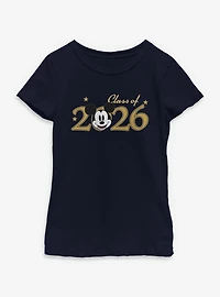 Disney Mickey Mouse Class Of 2026 Stars Youth Girls T-Shirt